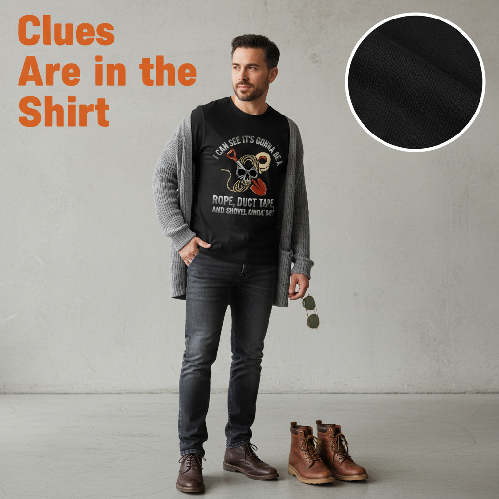 Rope Duct Tape Shovel T-Shirt__pair