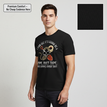 Rope Duct Tape Shovel T-Shirt__benefit