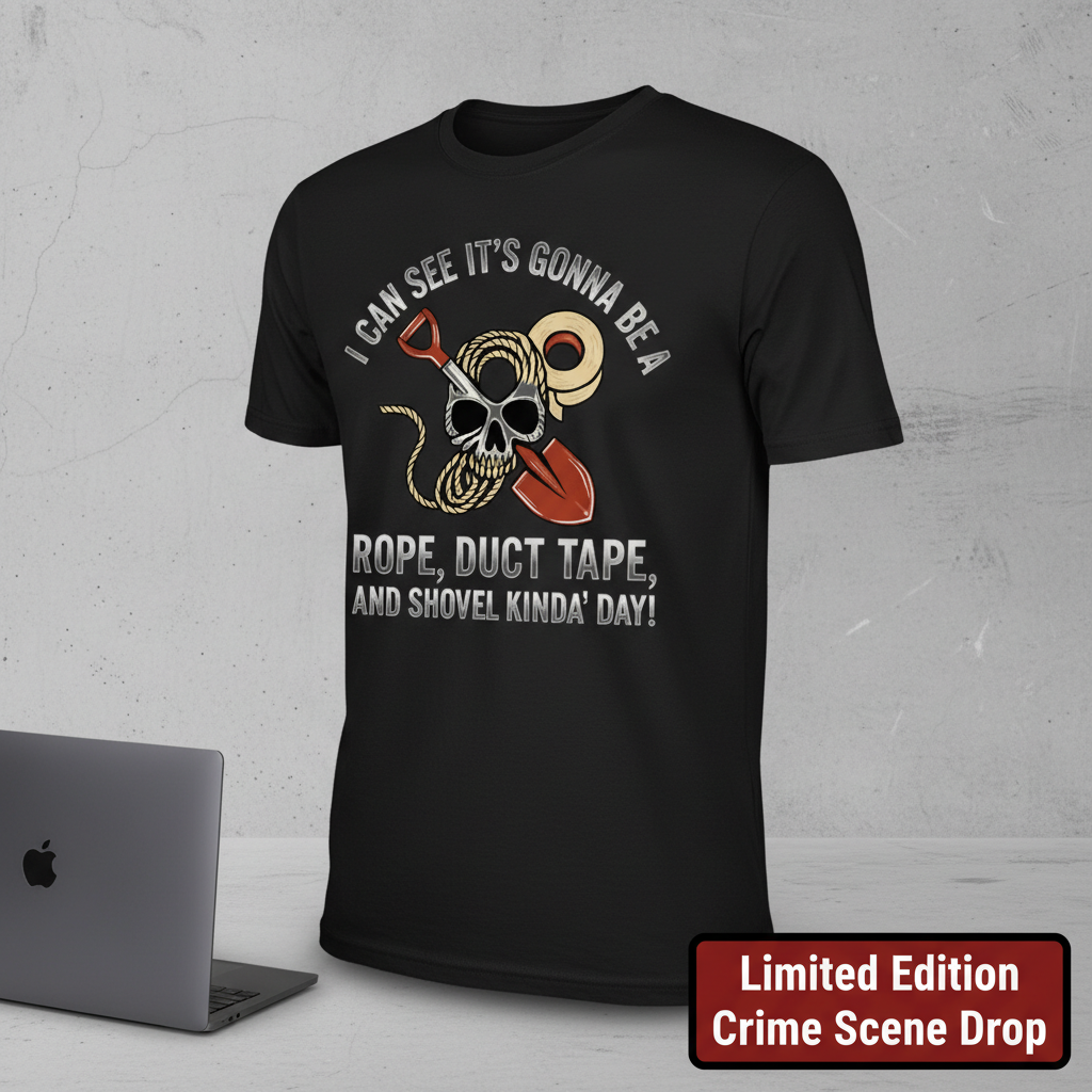 Rope Duct Tape Shovel T-Shirt__space