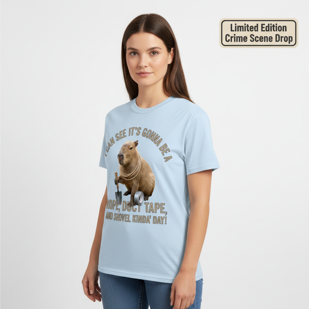 Shovel Kinda Day Capybara T-Shirt__benefit