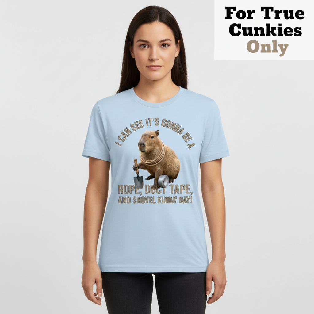 Shovel Kinda Day Capybara T-Shirt__hero