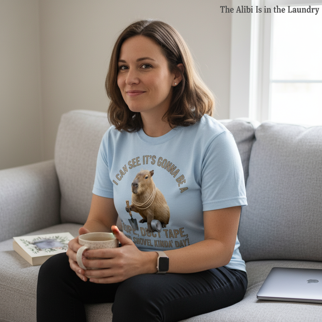 Shovel Kinda Day Capybara T-Shirt__use