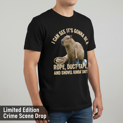 Rope, Duct Tape & Capybara T-Shirt__space