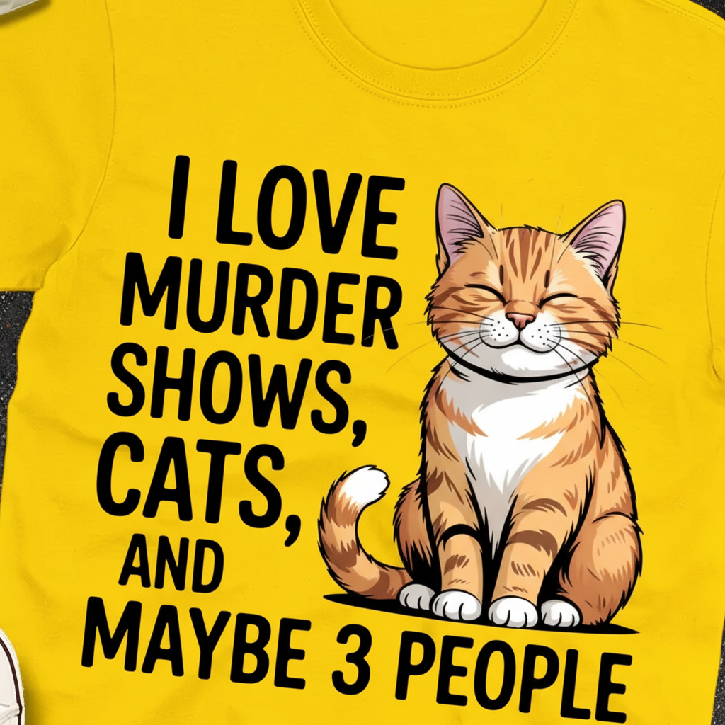 Murder Shows & Cats T-Shirt__detail