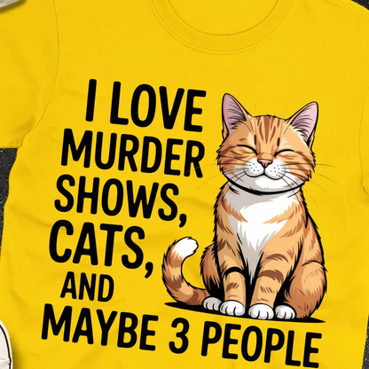 Murder Shows & Cats T-Shirt__detail