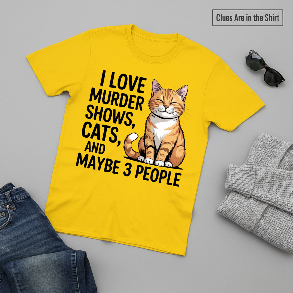 Murder Shows & Cats T-Shirt__pair