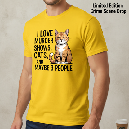 Murder Shows & Cats T-Shirt__space