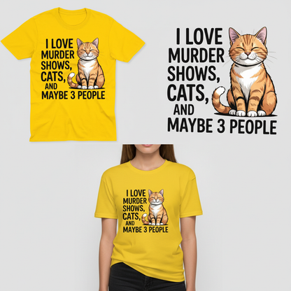 Murder Shows & Cats T-Shirt_clean