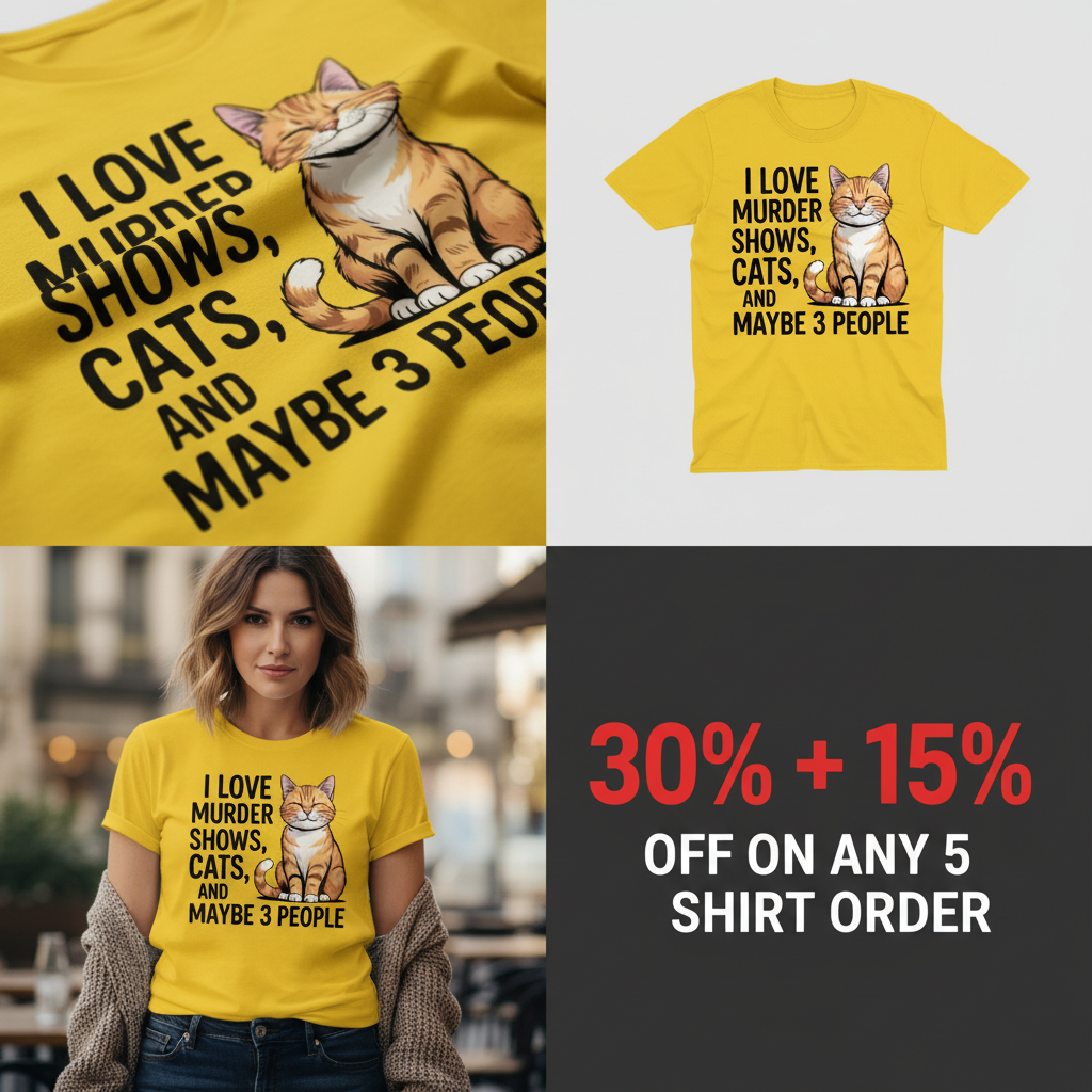 Murder Shows & Cats T-Shirt_4_panel