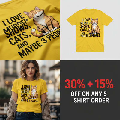 Murder Shows & Cats T-Shirt_4_panel