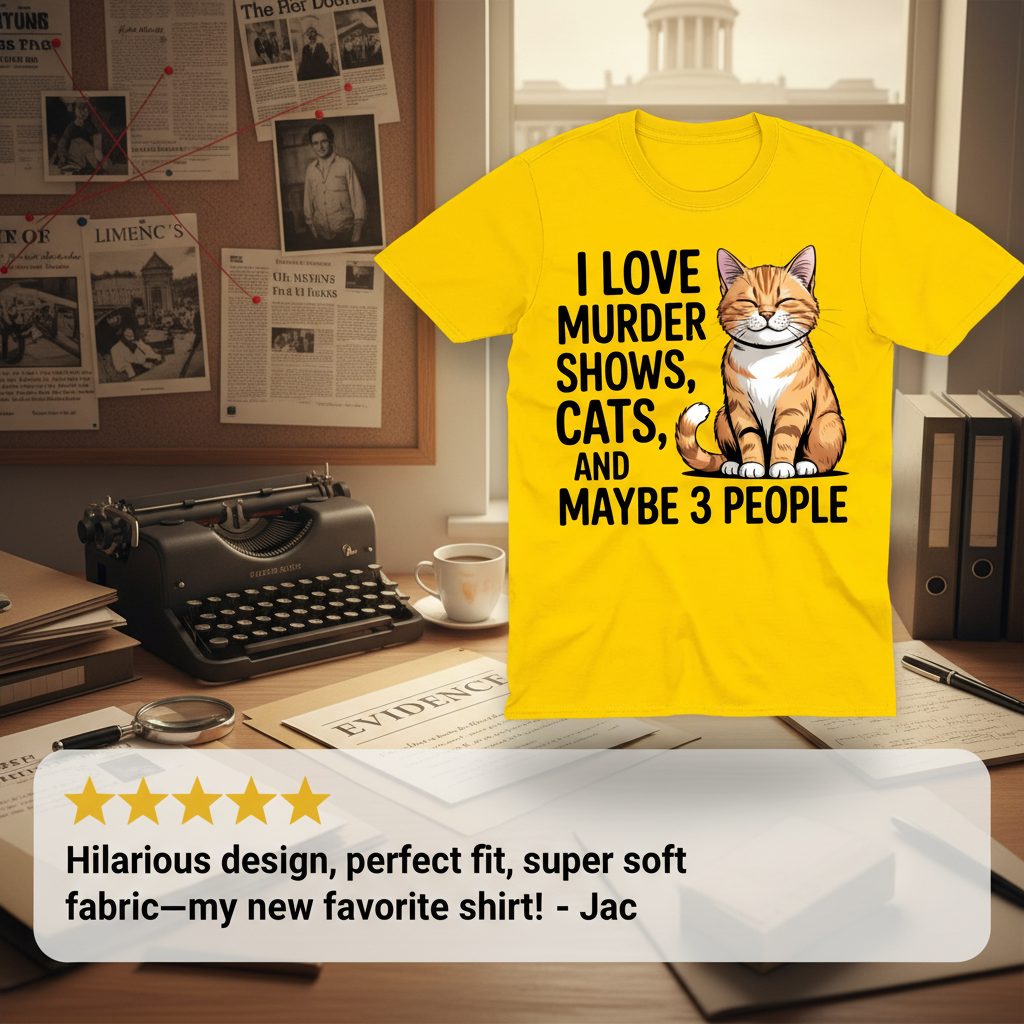 Murder Shows & Cats T-Shirt_extreme_za