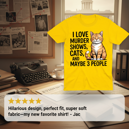 Murder Shows & Cats T-Shirt_extreme_za