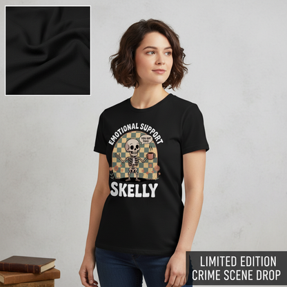 Emotional Support Skelly T-Shirt__space