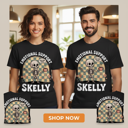 Emotional Support Skelly T-Shirt_extreme_za