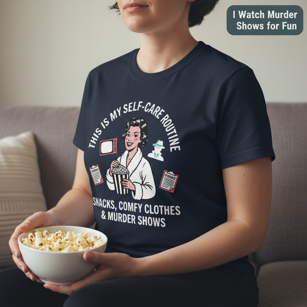 Murder Shows & Popcorn T-Shirt__use