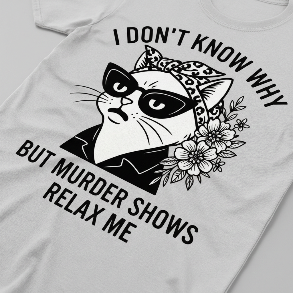 Murder Shows Relax Me T-Shirt__detail