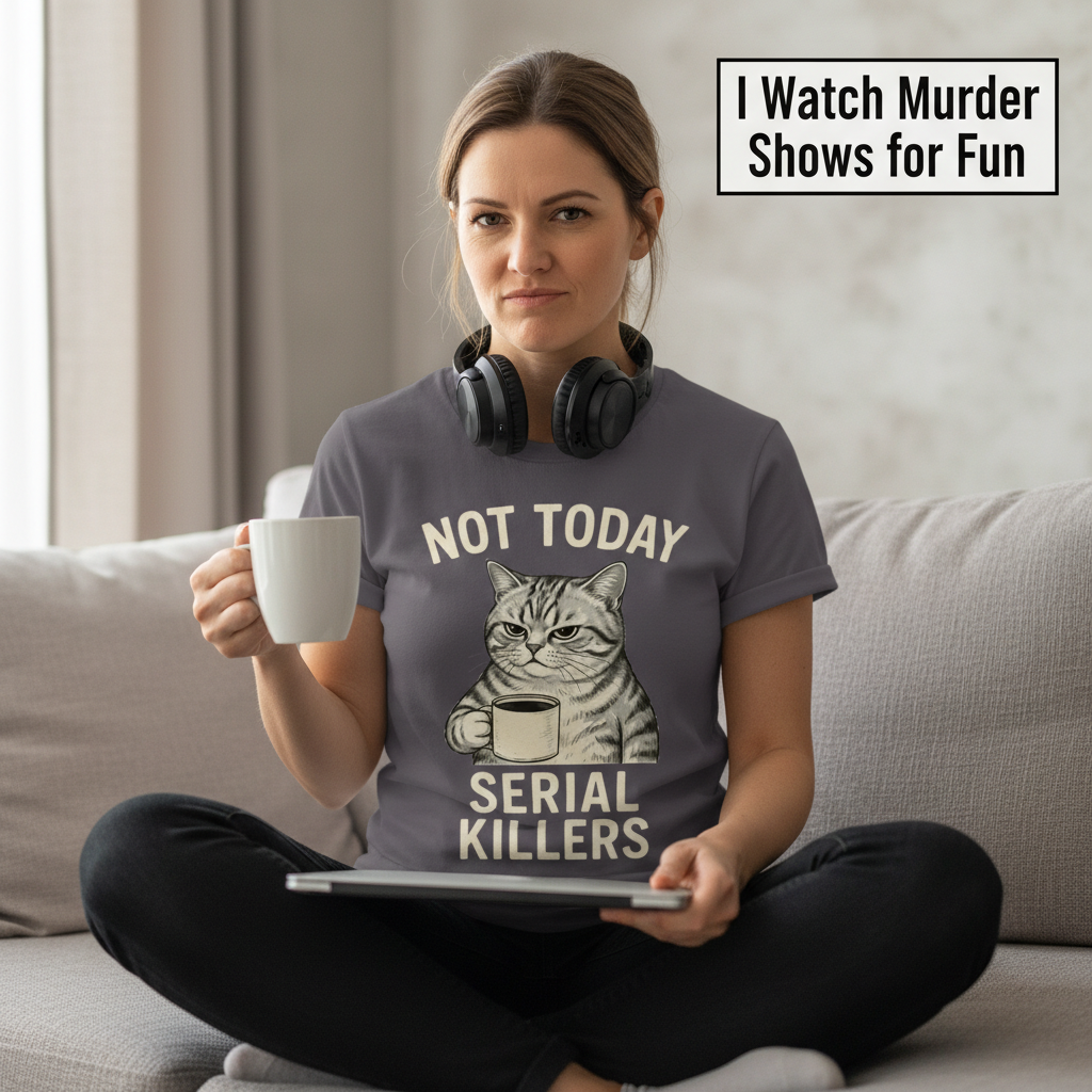 Not Today Serial Killers T-Shirt__use