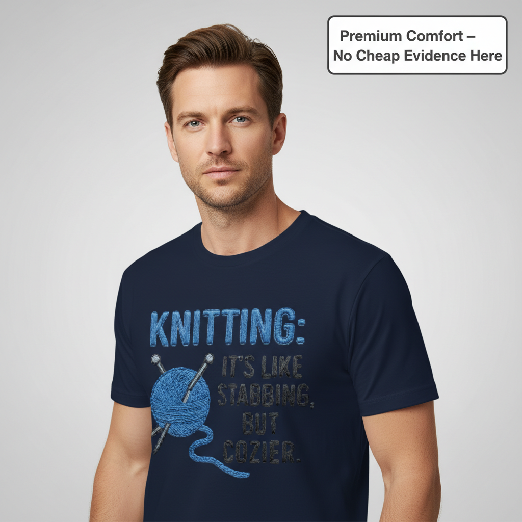 Cozy Stabbing Knitting T-Shirt__benefit