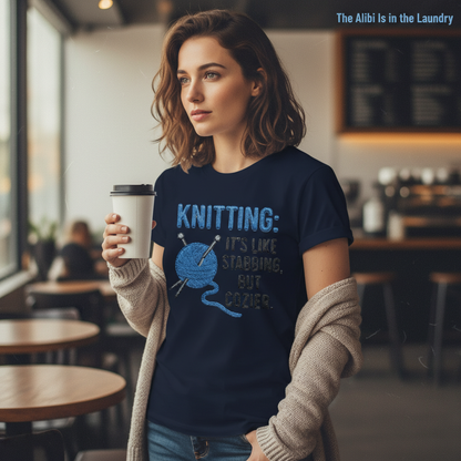 Cozy Stabbing Knitting T-Shirt__lifestyle