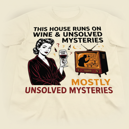 Wine & Mysteries T-Shirt__detail