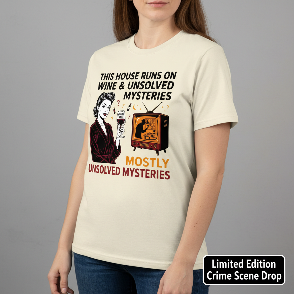 Wine & Mysteries T-Shirt__space