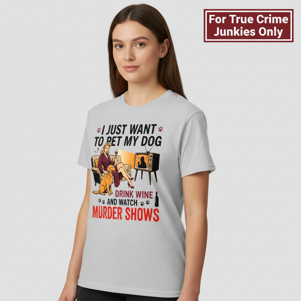 Wine, Dogs & Murder Shows T-Shirt__hero