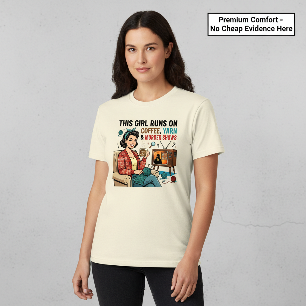 Coffee Yarn & Murder Shows T-Shirt__benefit
