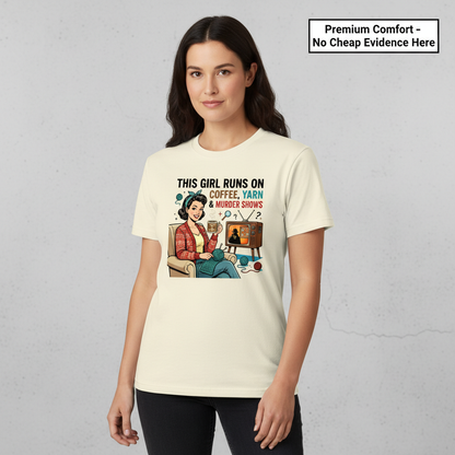 Coffee Yarn & Murder Shows T-Shirt__benefit