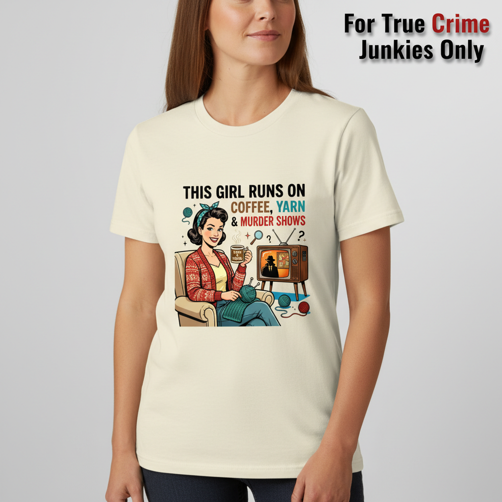Coffee Yarn & Murder Shows T-Shirt__hero