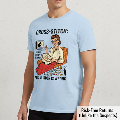 Cross-Stitch and Murder T-Shirt__space