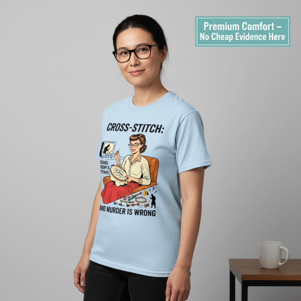 Cross-Stitch and Murder T-Shirt__benefit
