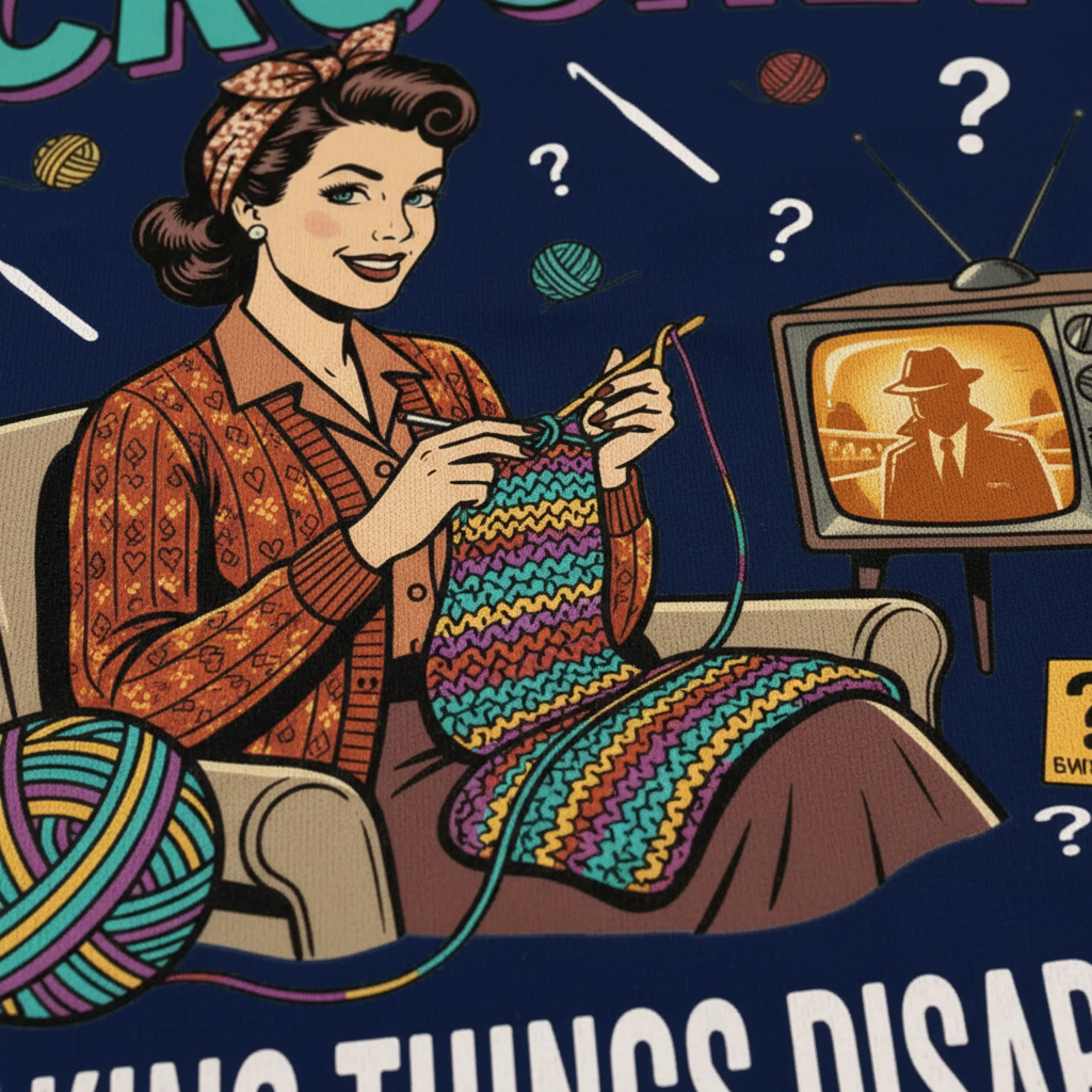 Crochet Mystery Disappear T-Shirt__detail