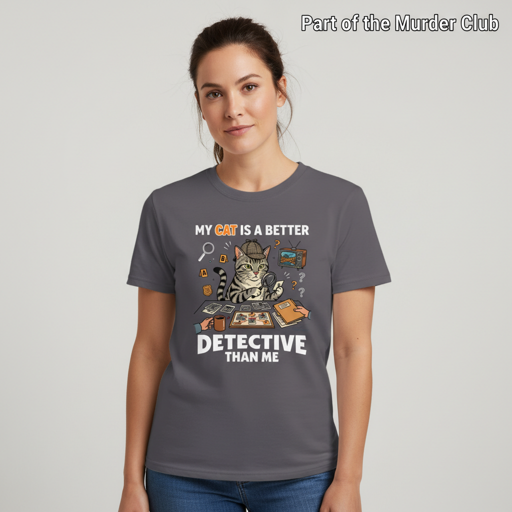 Cat Detective T-Shirt__hero