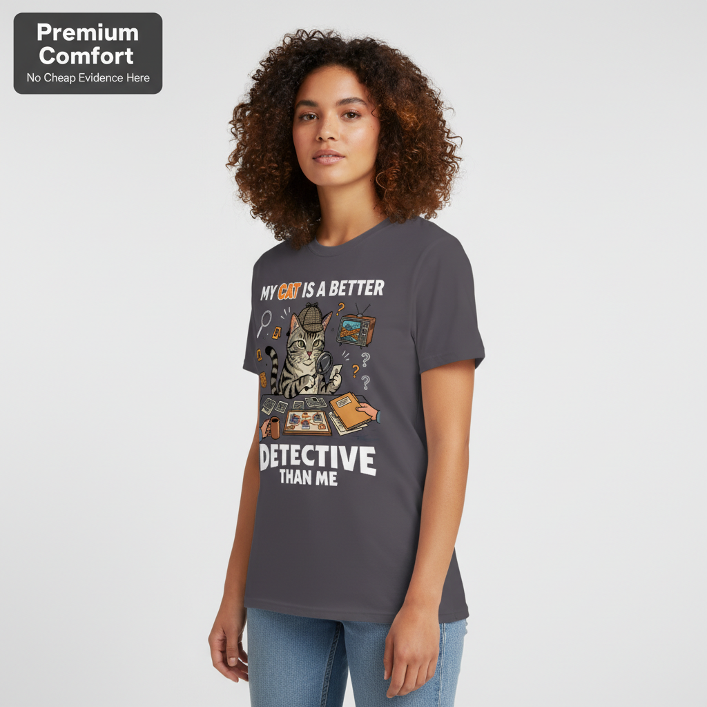 Cat Detective T-Shirt__benefit