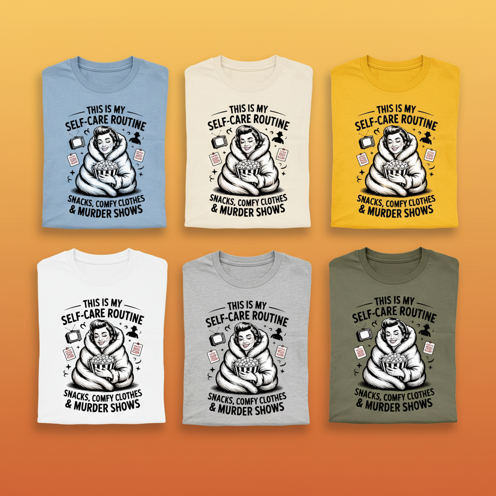 Murder Show Self-Care T-Shirt_color_grid