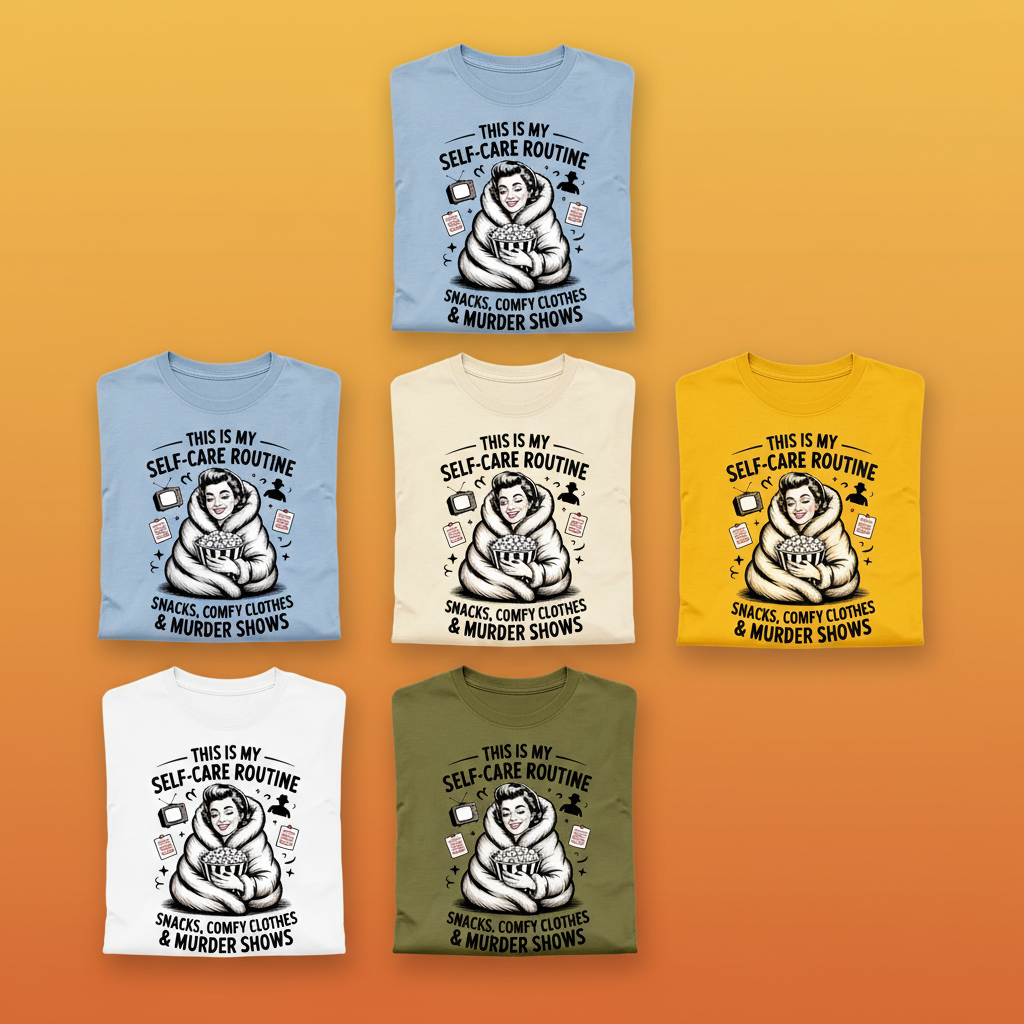 Murder Show Self-Care T-Shirt_6color_grid