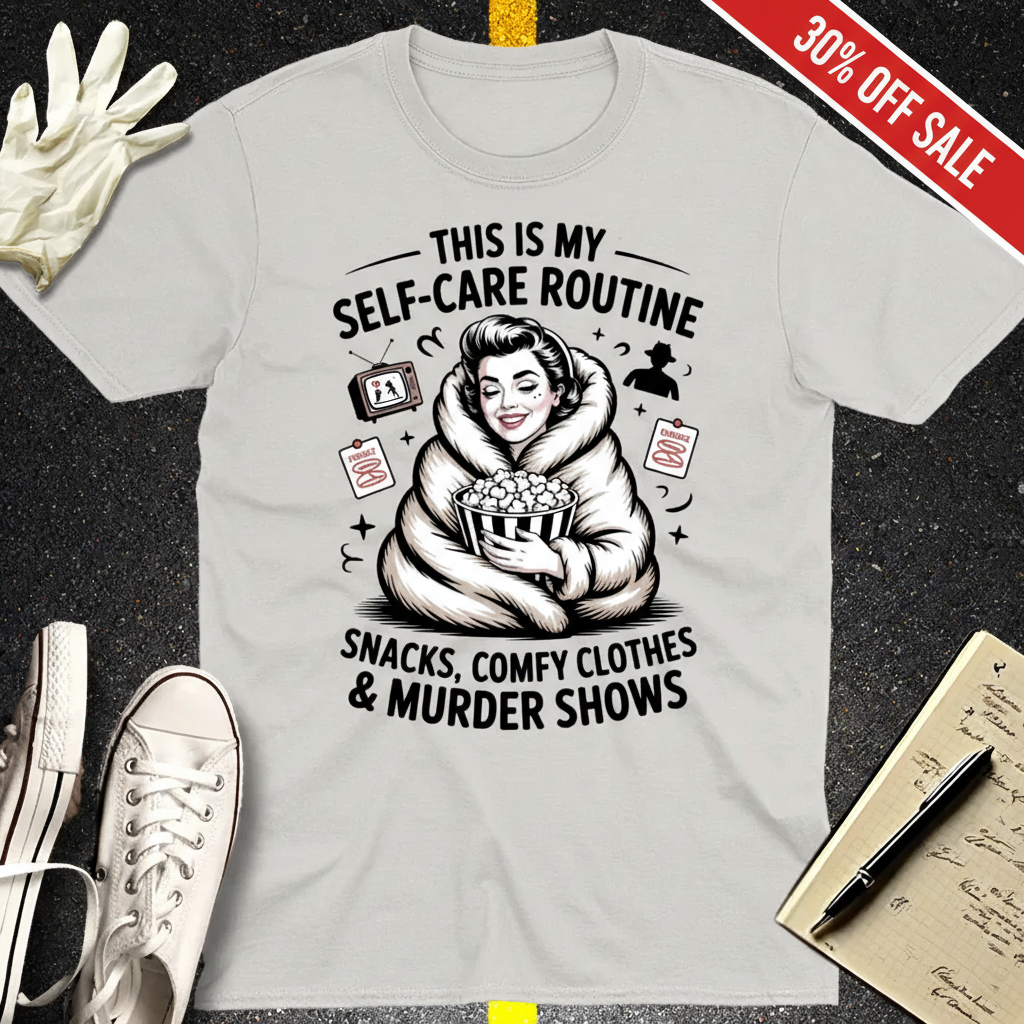 Murder Show Self-Care T-Shirt_3_model