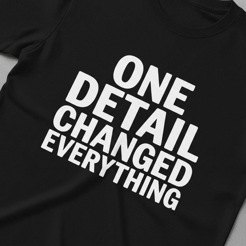 One Detail Changed Everything T-Shirt_extreme_za