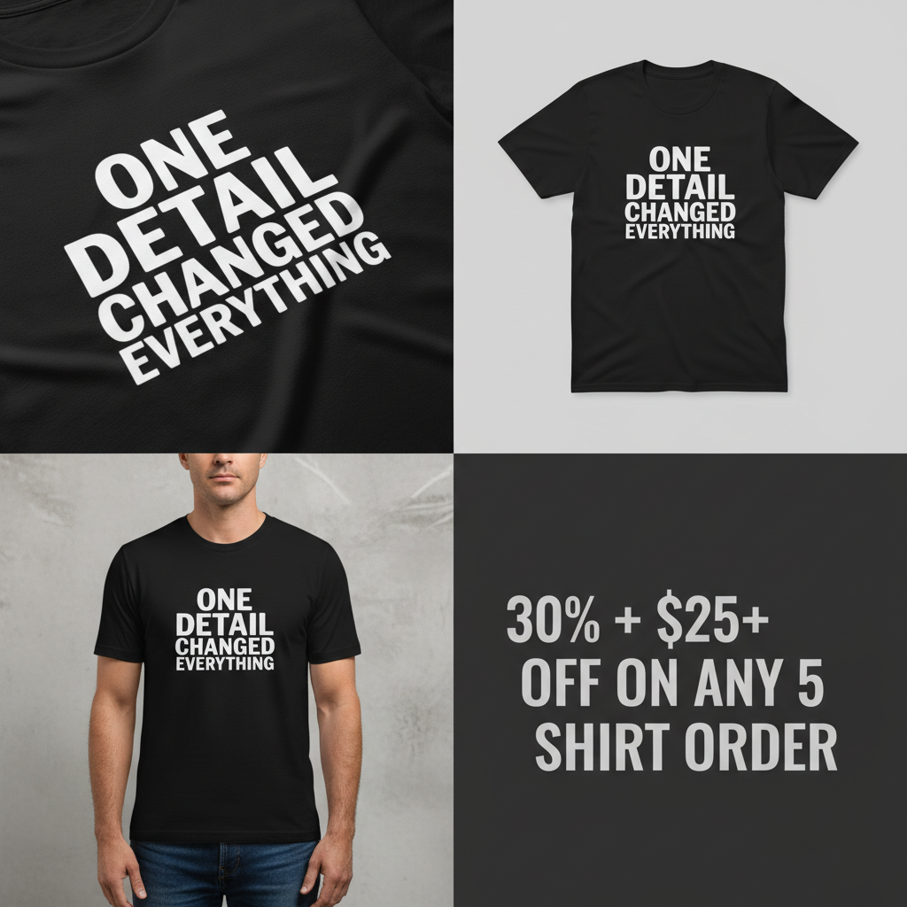 One Detail Changed Everything T-Shirt_4_panel