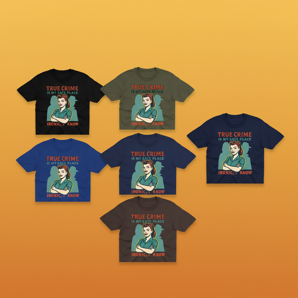 True Crime Safe Place T-Shirt_6color_grid