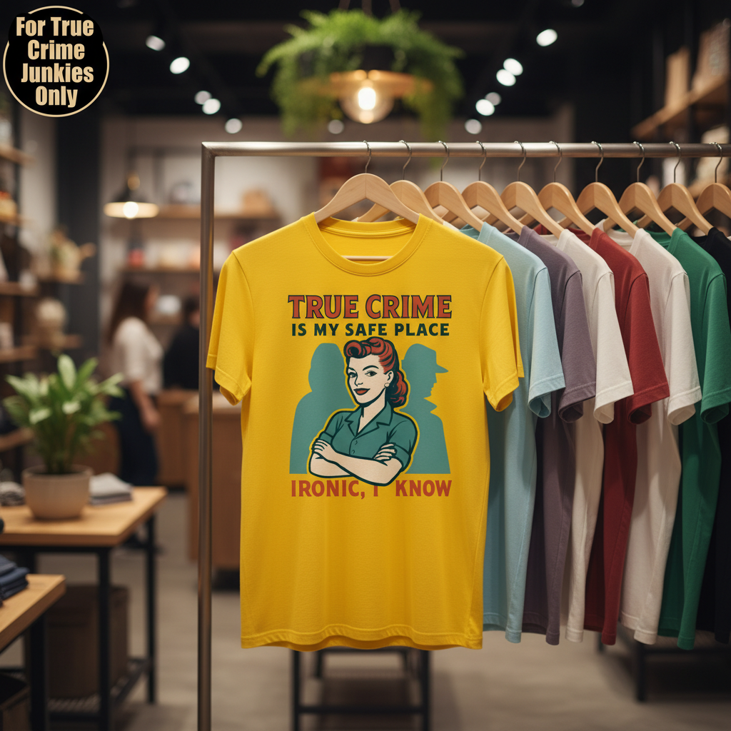True Crime Safe Place T-Shirt_boutique_rack