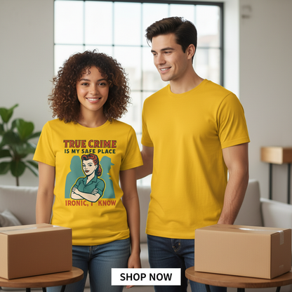 True Crime Safe Place T-Shirt_dual_lifestyle