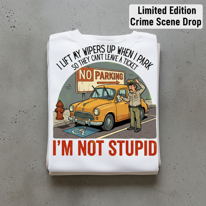 I'm Not Stupid T-Shirt_stacked_flatlay