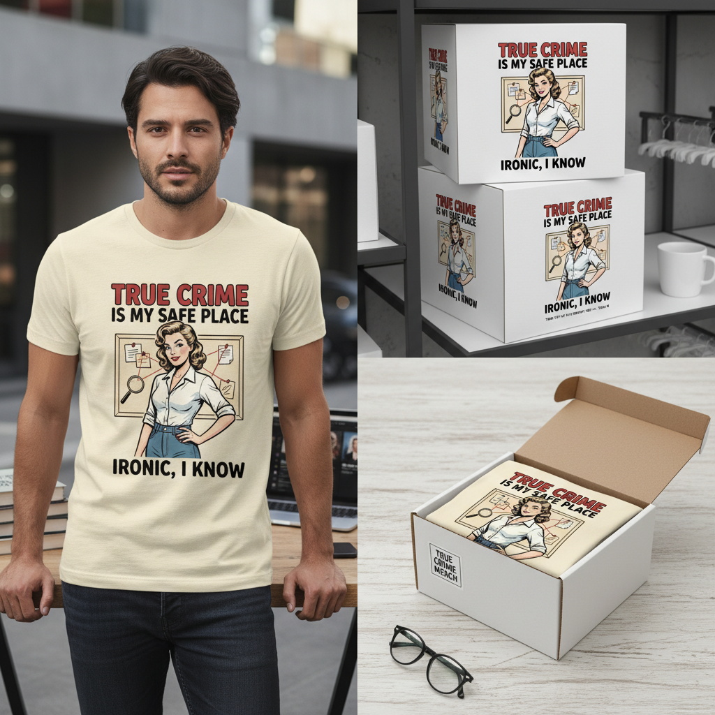 True Crime Safe Place T-Shirt_dual_lifestyle