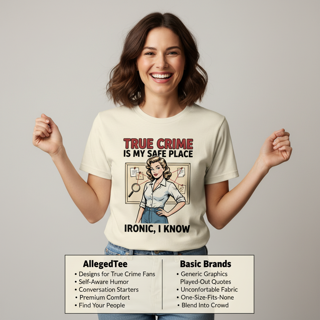 True Crime Safe Place T-Shirt_product_table