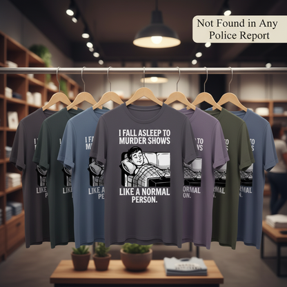 Murder Shows and Chill T-Shirt_boutique_rack