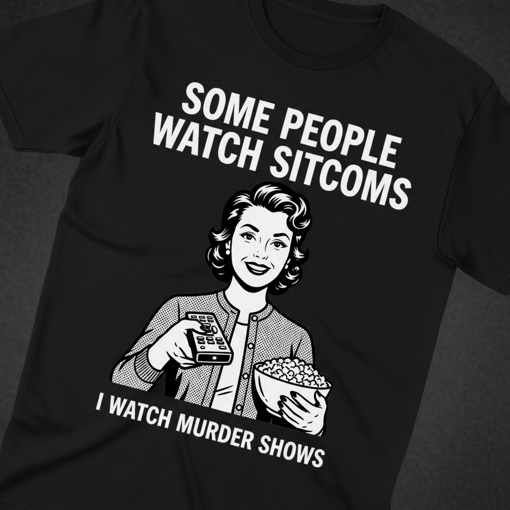Murder Shows Over Sitcoms T-Shirt_extreme_za