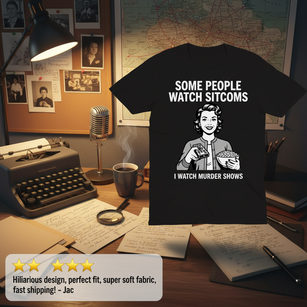 Murder Shows Over Sitcoms T-Shirt_review_5star