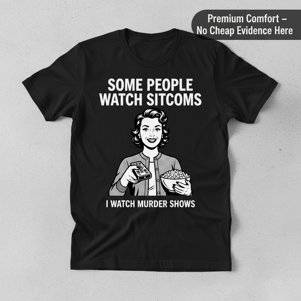 Murder Shows Over Sitcoms T-Shirt_clean