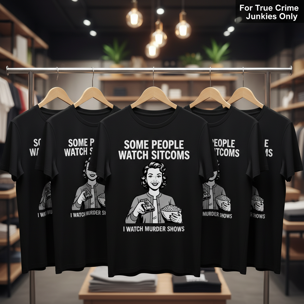 Murder Shows Over Sitcoms T-Shirt_boutique_rack